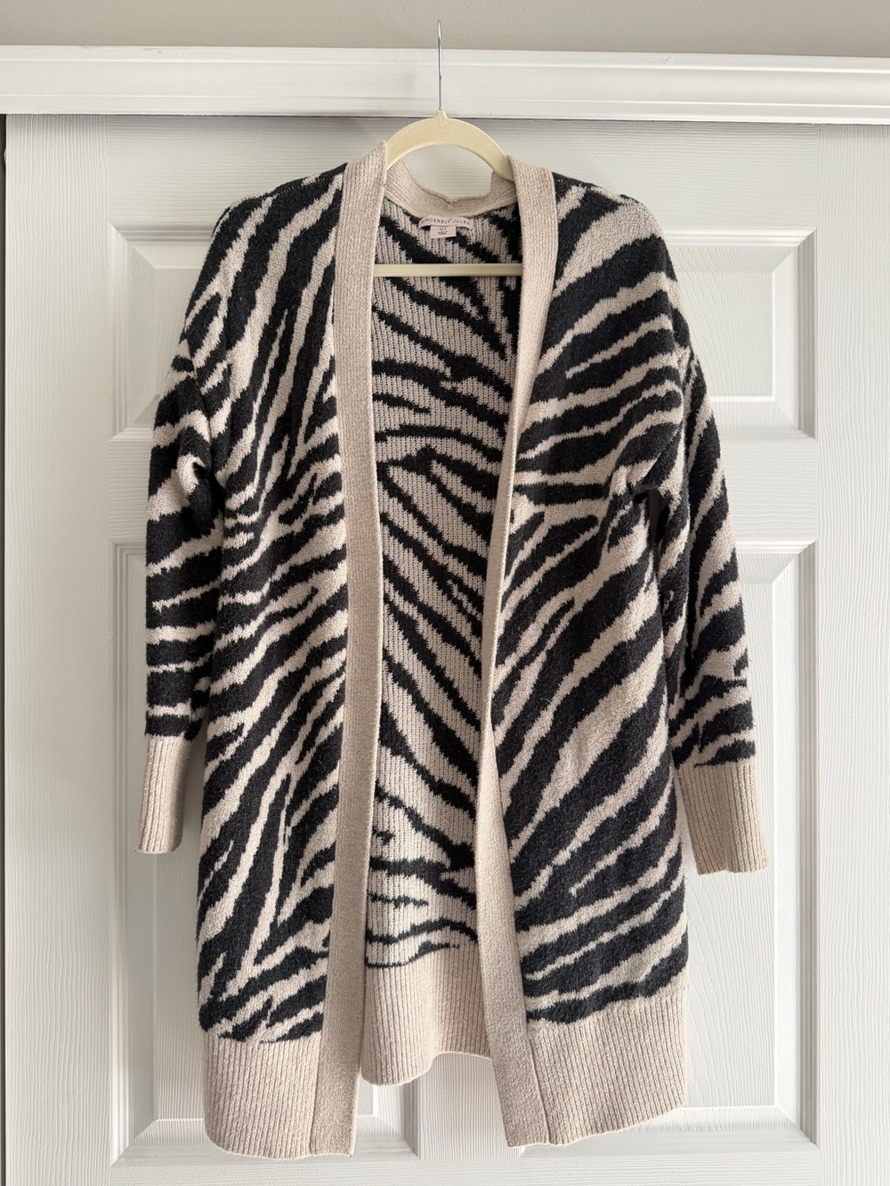 Zebra Print Cardigan